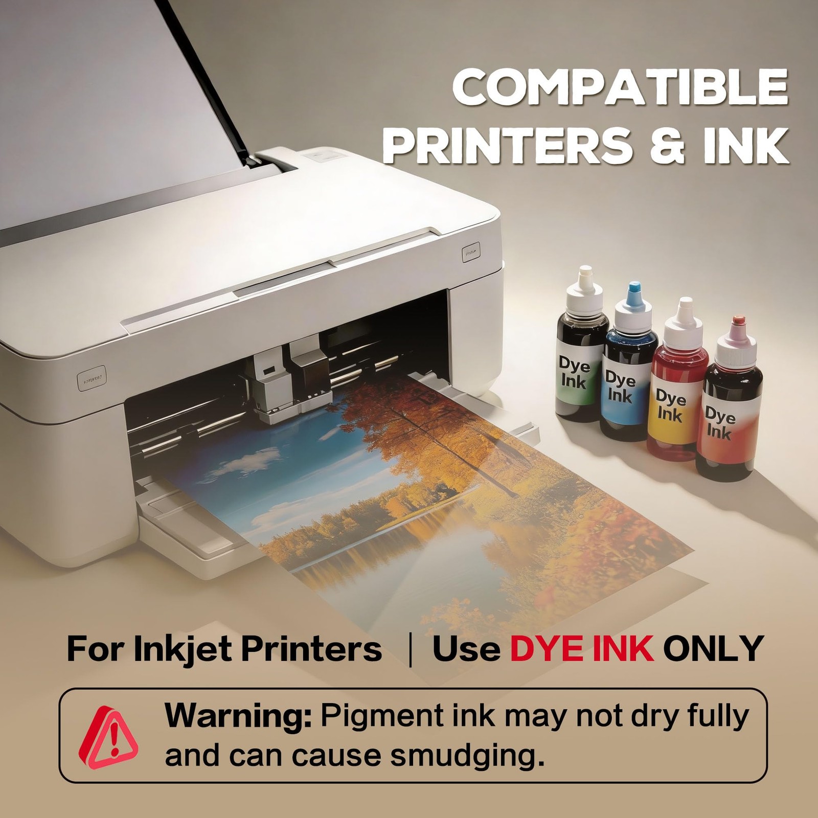 Glossy Thin Inkjet Printer Paper 100 PCS 8.5×11 Inch 36lb 135gsm Chip Bag