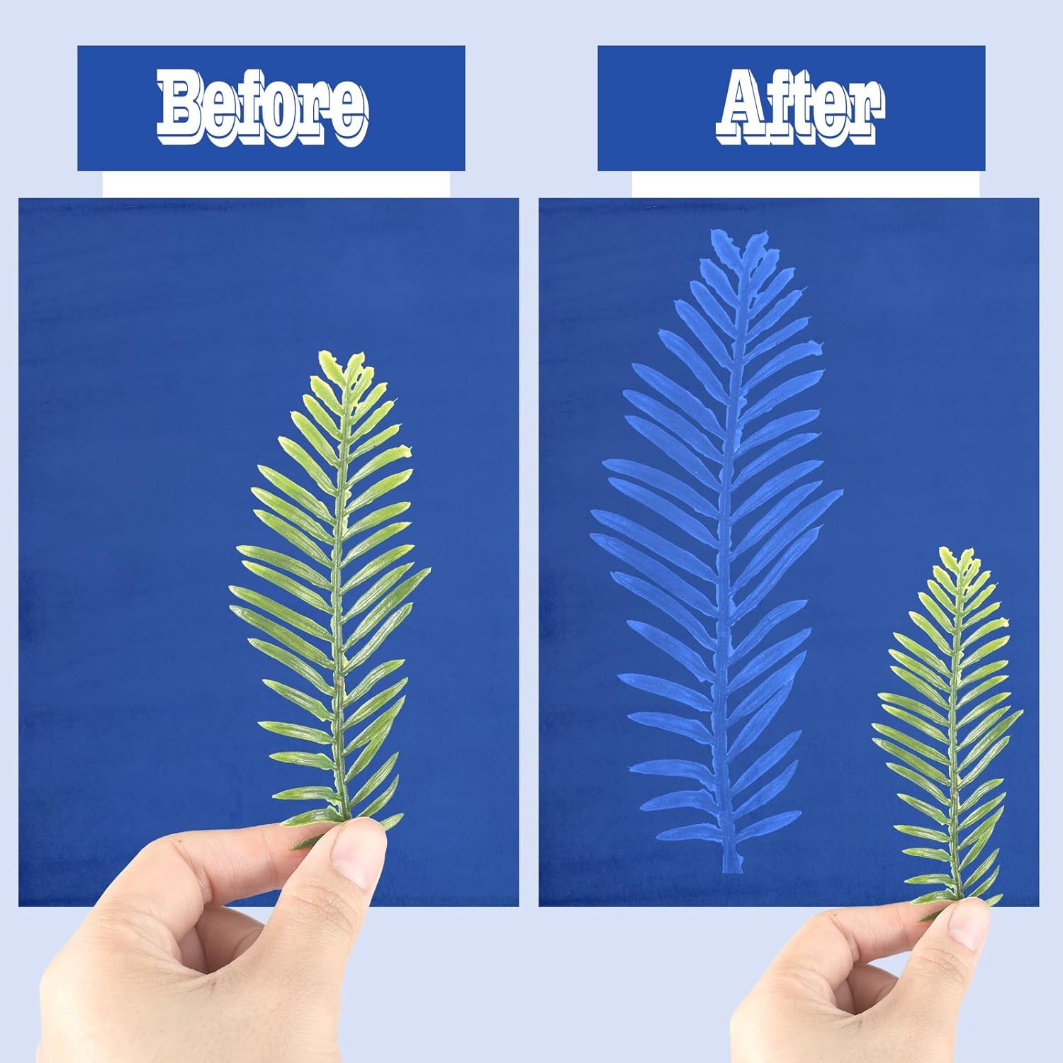 240 Sheets Sun Print Paper Kit Cyanotype Paper Set High Sensitive White Solar Ac