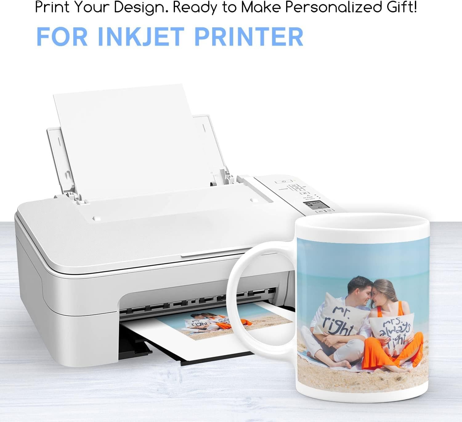 25-Pack White Waterslide Decal Paper 8.5×11 for Inkjet Printers – Vibrant & Easy