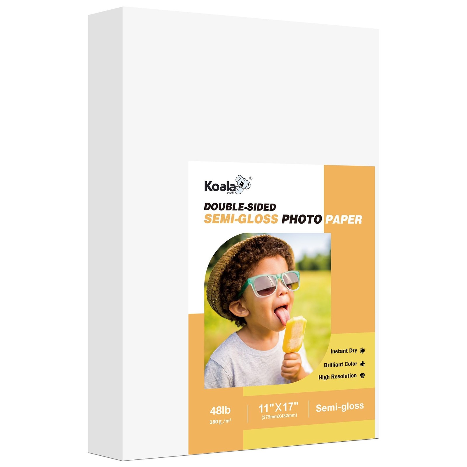 Double Sided SemiGloss Inkjet Laser Photo Paper 48lb 11×17 Inch 100 PCS