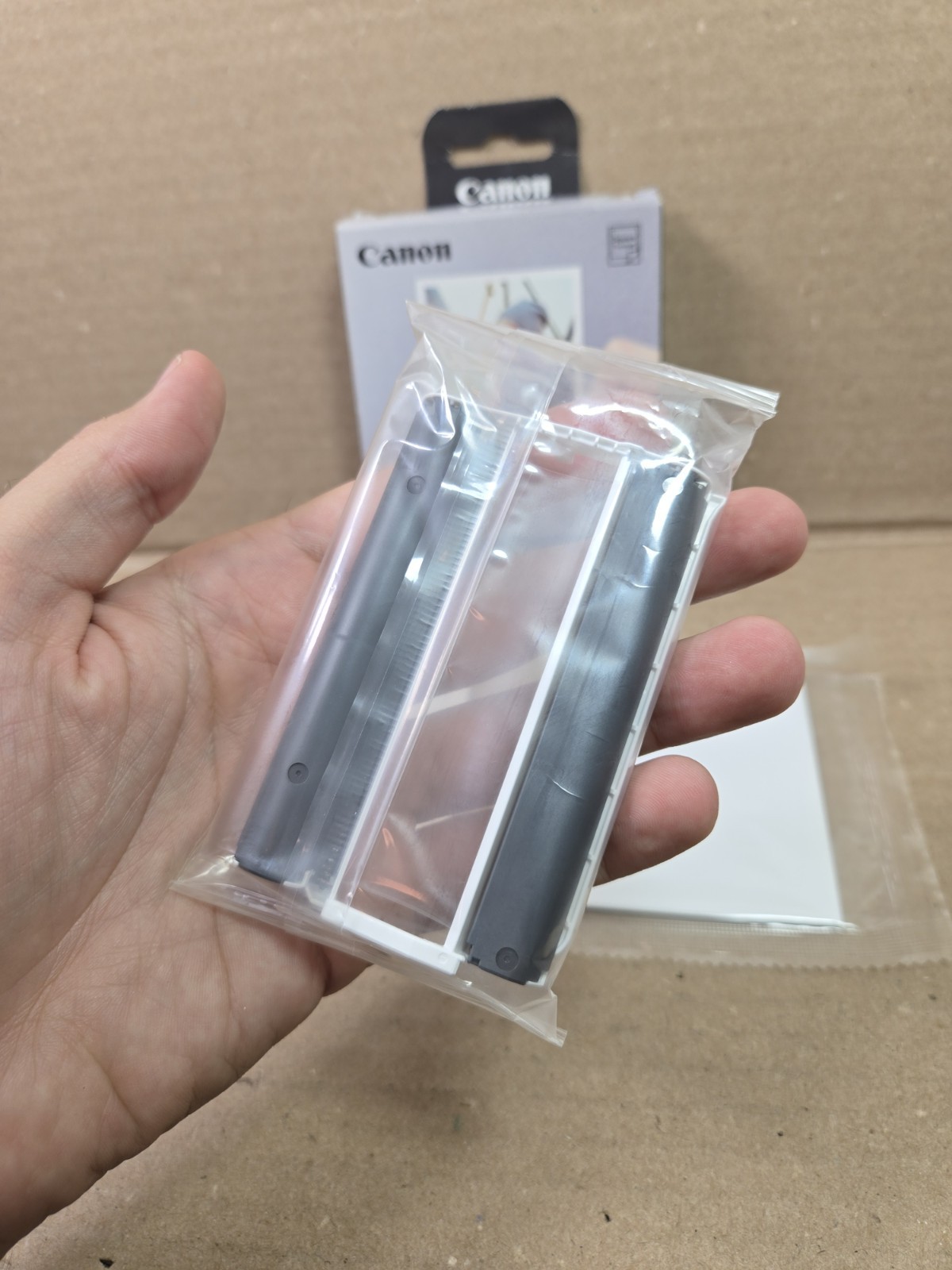 Canon XS-20L Colour Ink Label Set Selphy Square Paper 20 Sheets New Open Box
