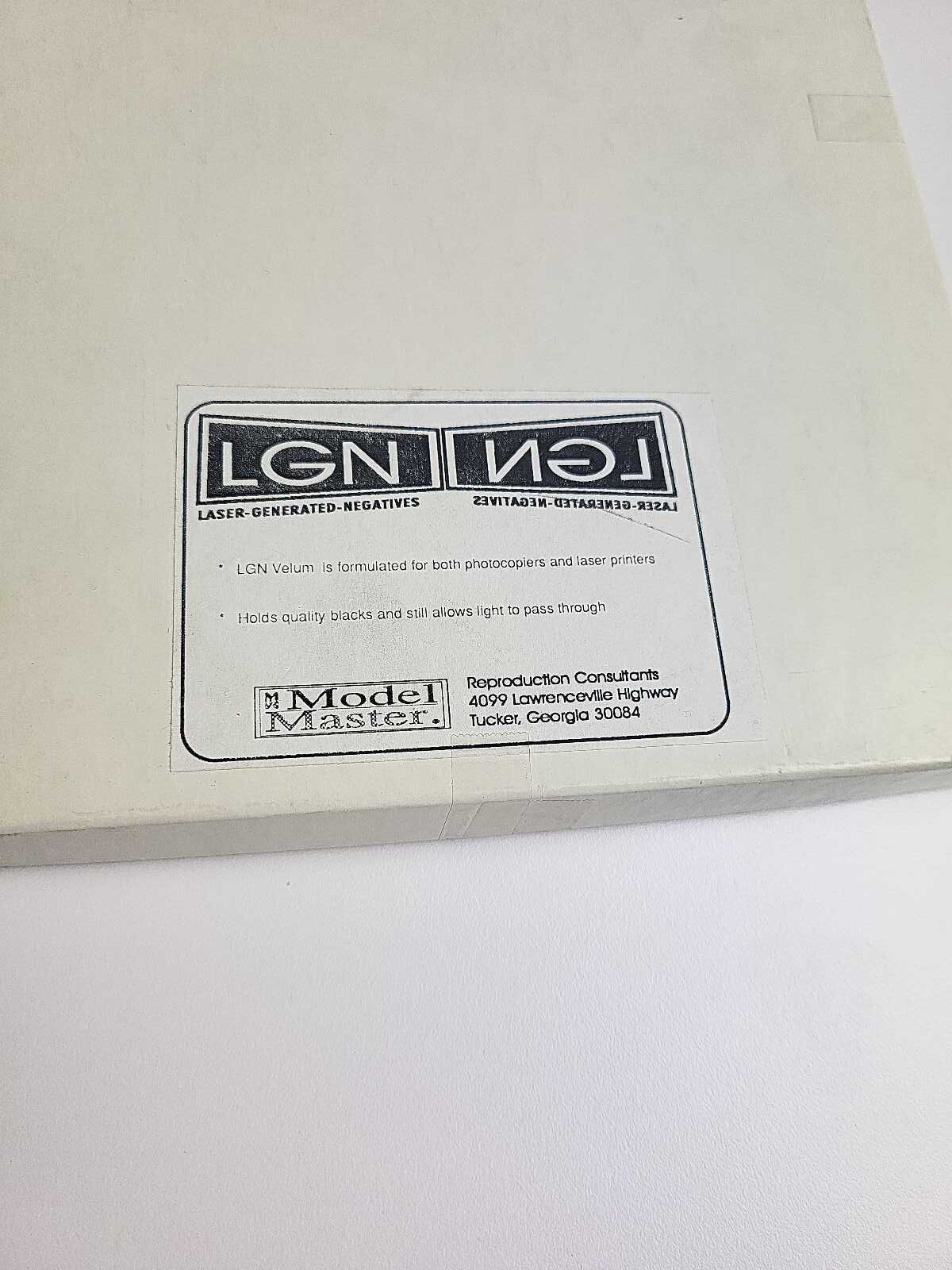 2 x LGN Imaging Paper Vellum 8.5 x 11 – Master Model Inkjet Laser Printers