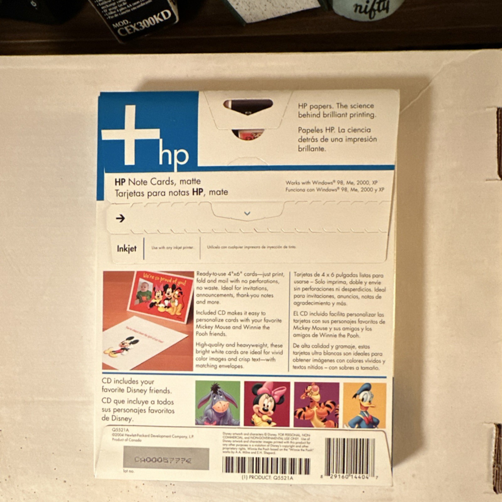 HP Note Cards Matte 4×6 White 72 lb Inkjet Card Stock Q5521A