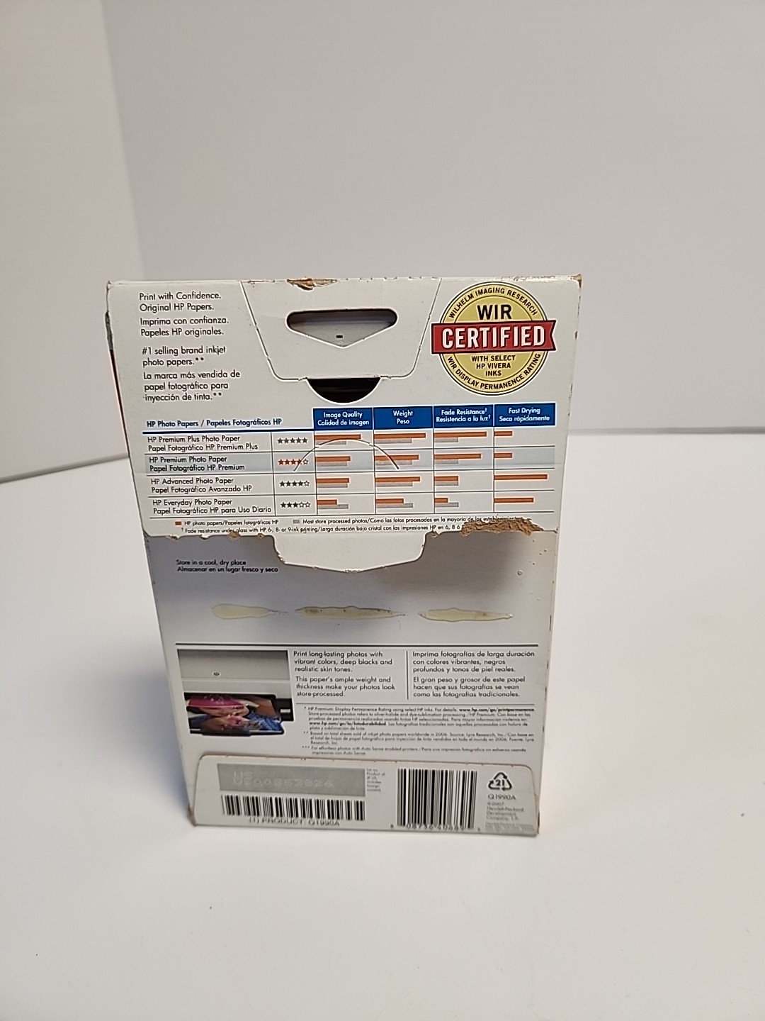 HP Premium Photo Glossy Borderless Inkjet Paper 4″ x 6″ (100 Sheets) 10 mil