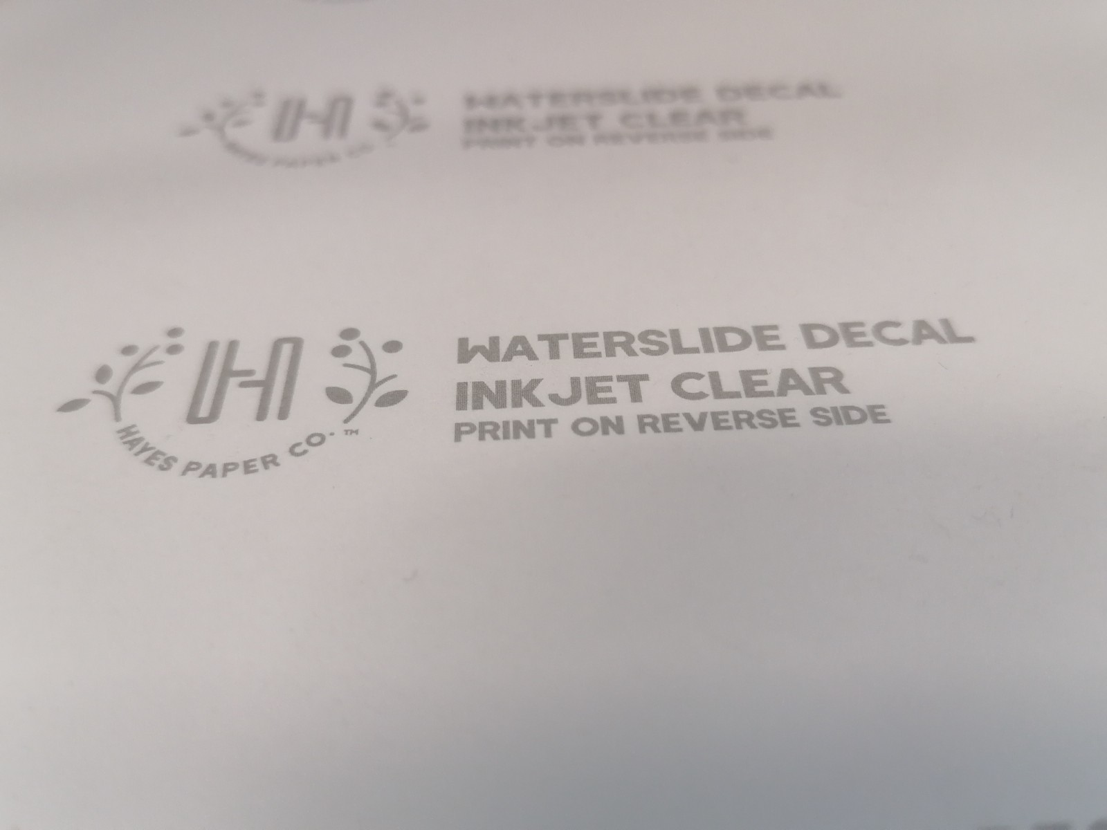 Hayes Paper Co. Waterslide Decal Paper for Inkjet Printers 20 ct