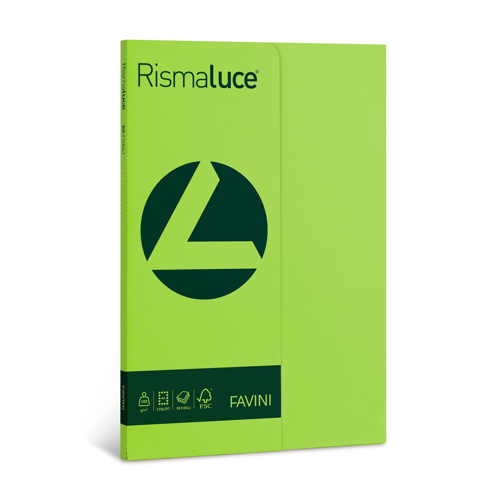 Rismaluce Small A4 50 Sheets 200gsm Colour Pistachio 54