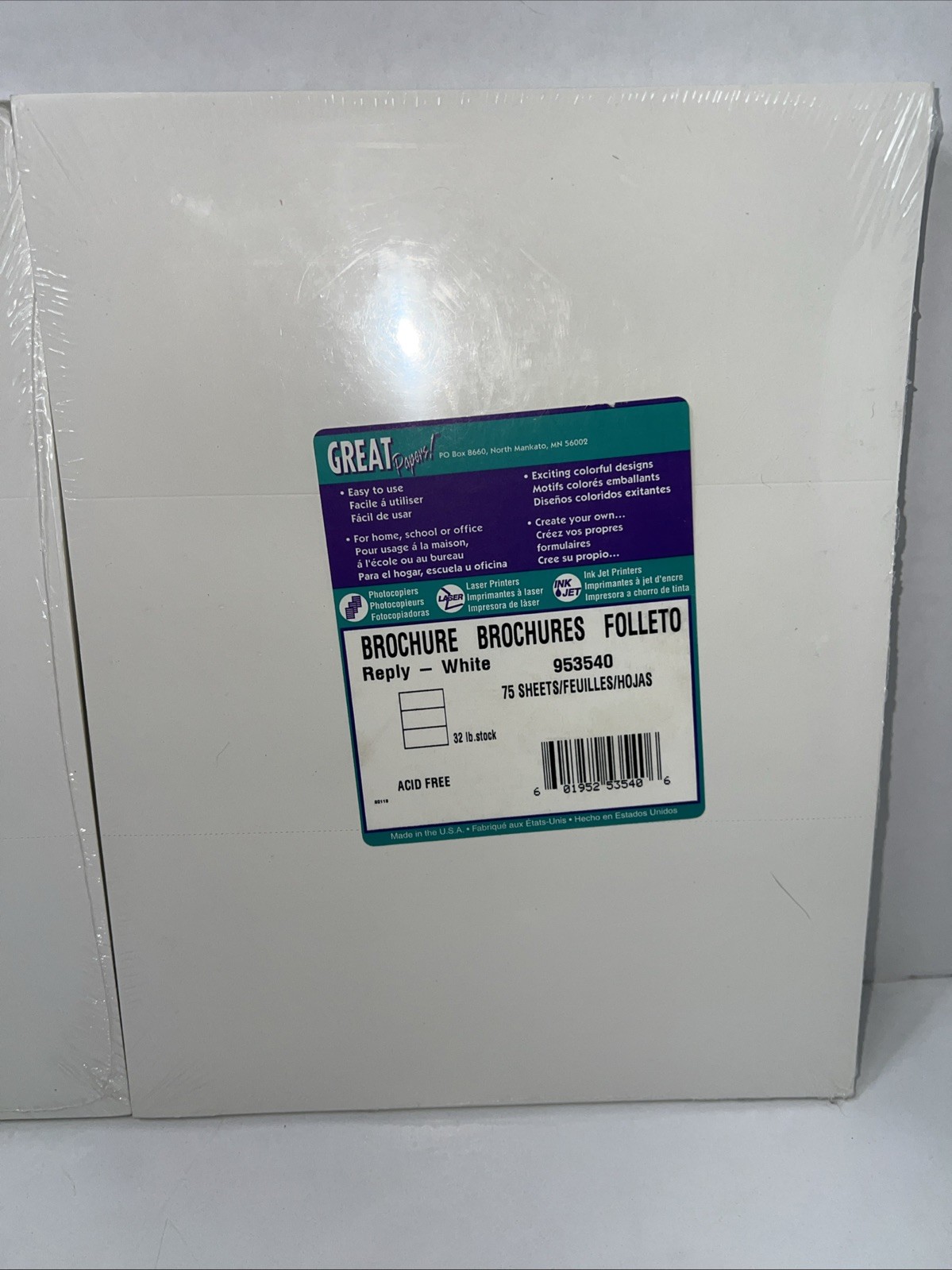 GREAT PAPERS Letterhead Brochure150 Sealed Package Acid Free New Lot of 2