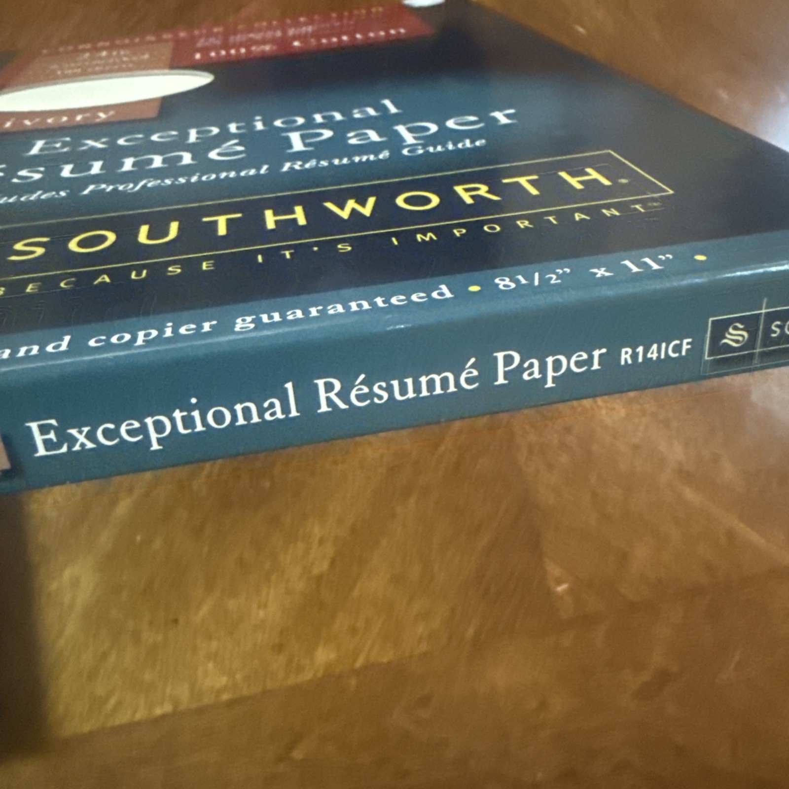 2-Southworth Connoisseur Collection Exceptional Resume IVORY Paper 100% cotton