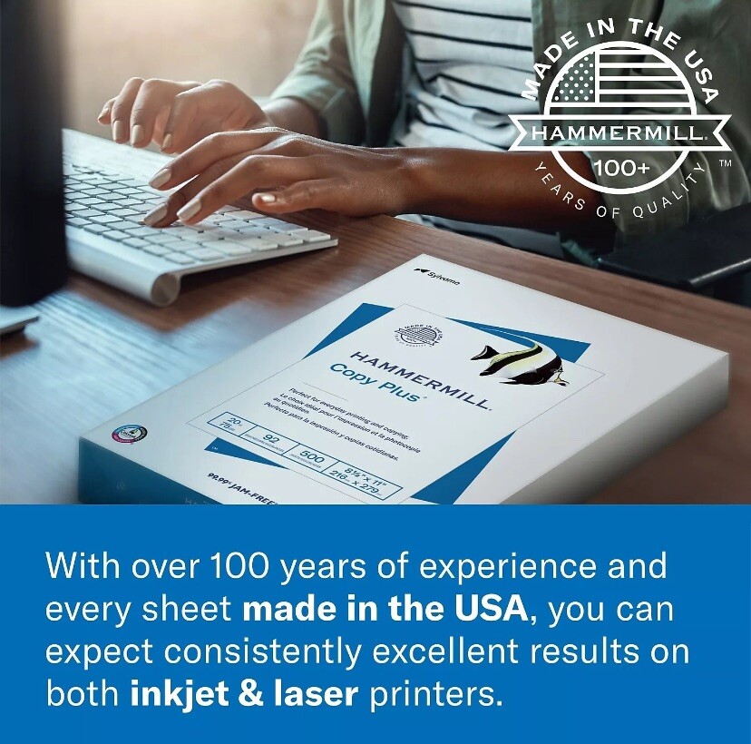 Hammermill Copier Digital Cover Stock 80 lbs. 17 x 11 Photo White 250 Sheets