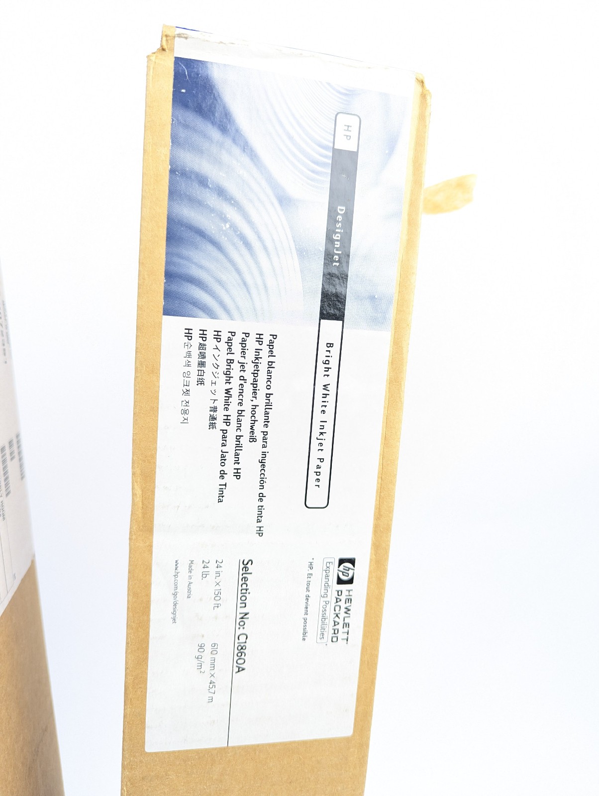 *LOT OF 2* Genuine OEM HP C1860A Bright White Inkjet Paper 24″x150′ 24 lb