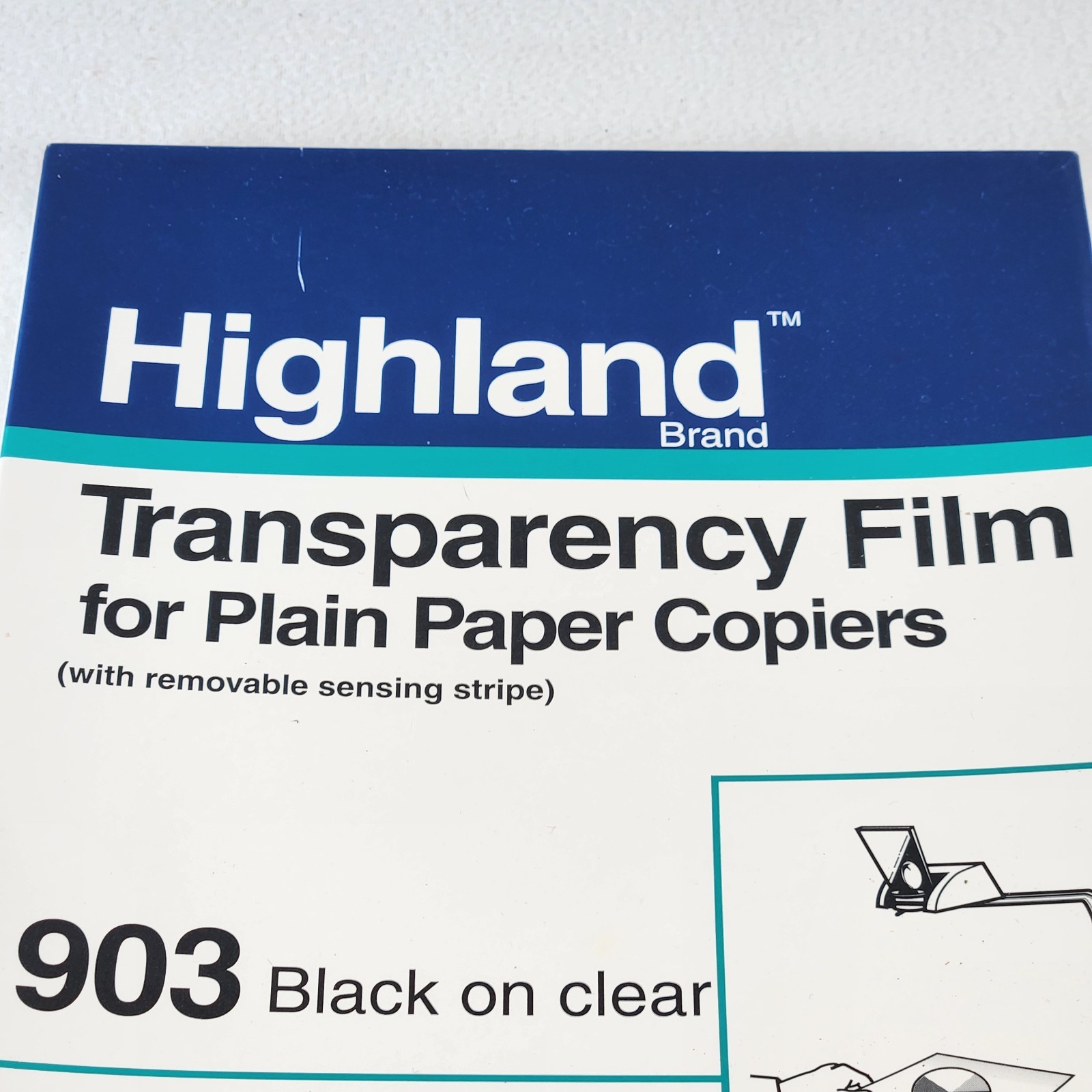 Highland ® 903 Transparency Film For Plain Paper Copiers 8.5×11″ Open Box