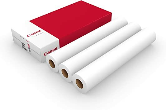 6 rolls Designjet 80g/m² Plotter Paper 841mm x 50m A0 80gsm | HP Epson Canon