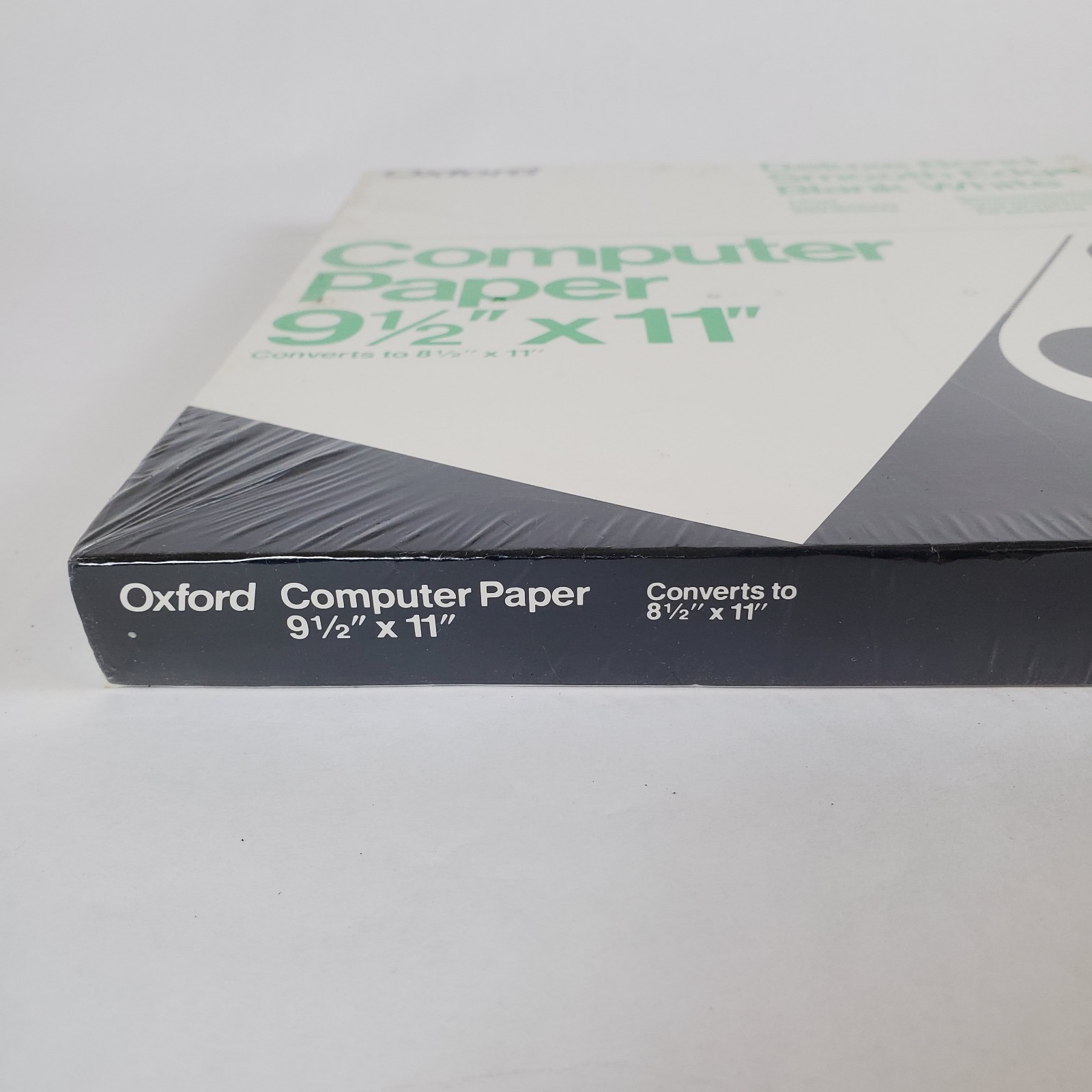Oxford Computer Paper White VTG 80s 1984 NEW – 9.5″ x 11″ 250 Sheets Continuous