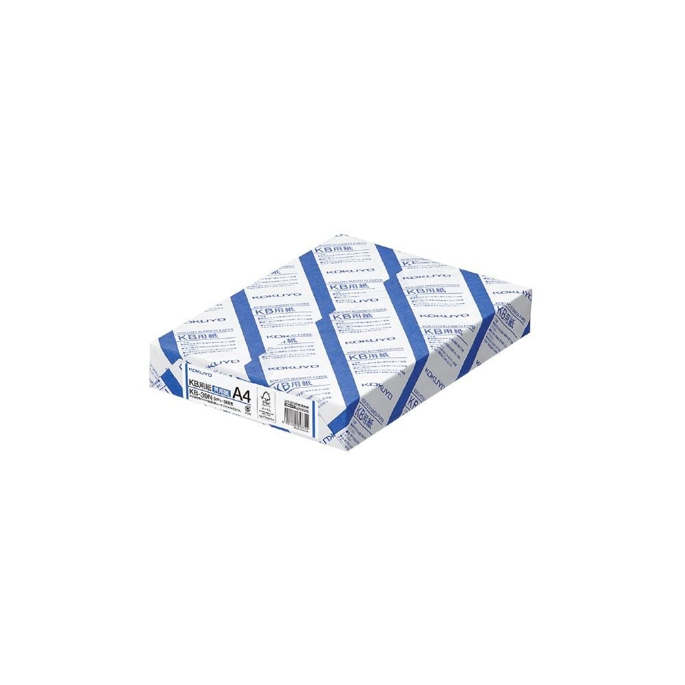 KOKUYO KB paper paper thickness:64g square meter A4 500 sheets KB-39N ×3