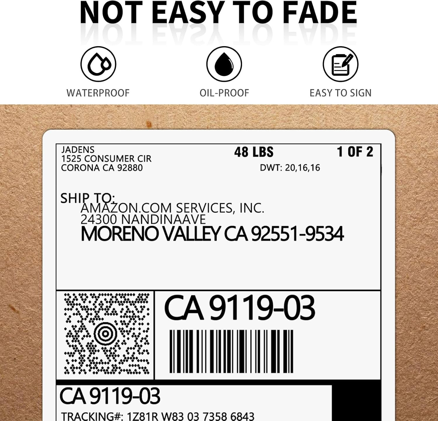 2 Rolls Thermal Label Paper, 4×6” Compatible with C10