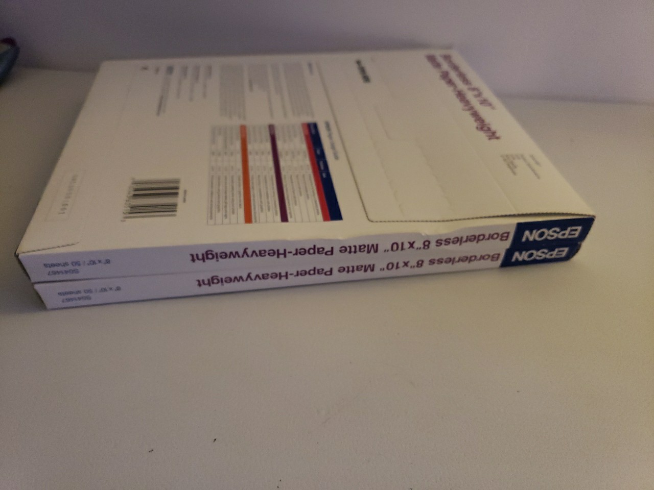 Lot Of 2 Epson Matte Paper (2) Packs 50 Sheets 8.5″ x 11″ New Sealed Ships Fast