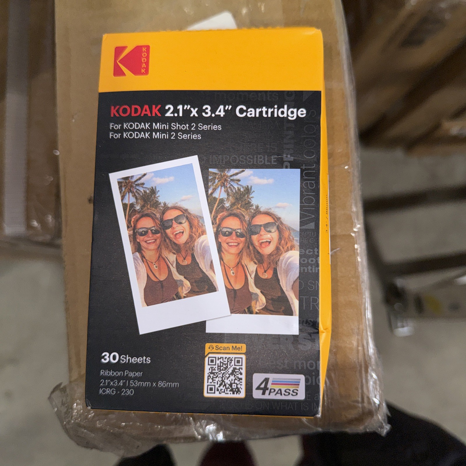 Kodak Cartridge 2.1 X 3.4 30 Sheets For Kodak Mini Shot 2 Series Brand New