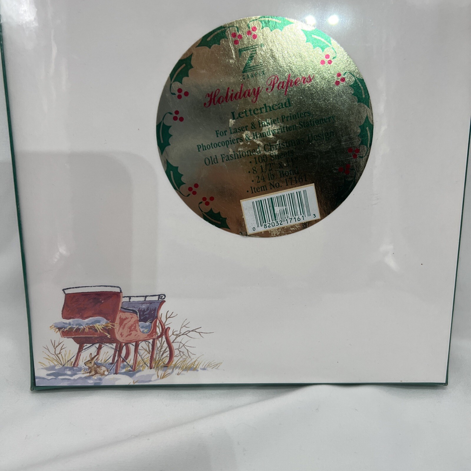Vintage Z GRAFIX~100 Sheets of 8.5″x11″ HOLIDAY PAPERS for LASER & INJET New