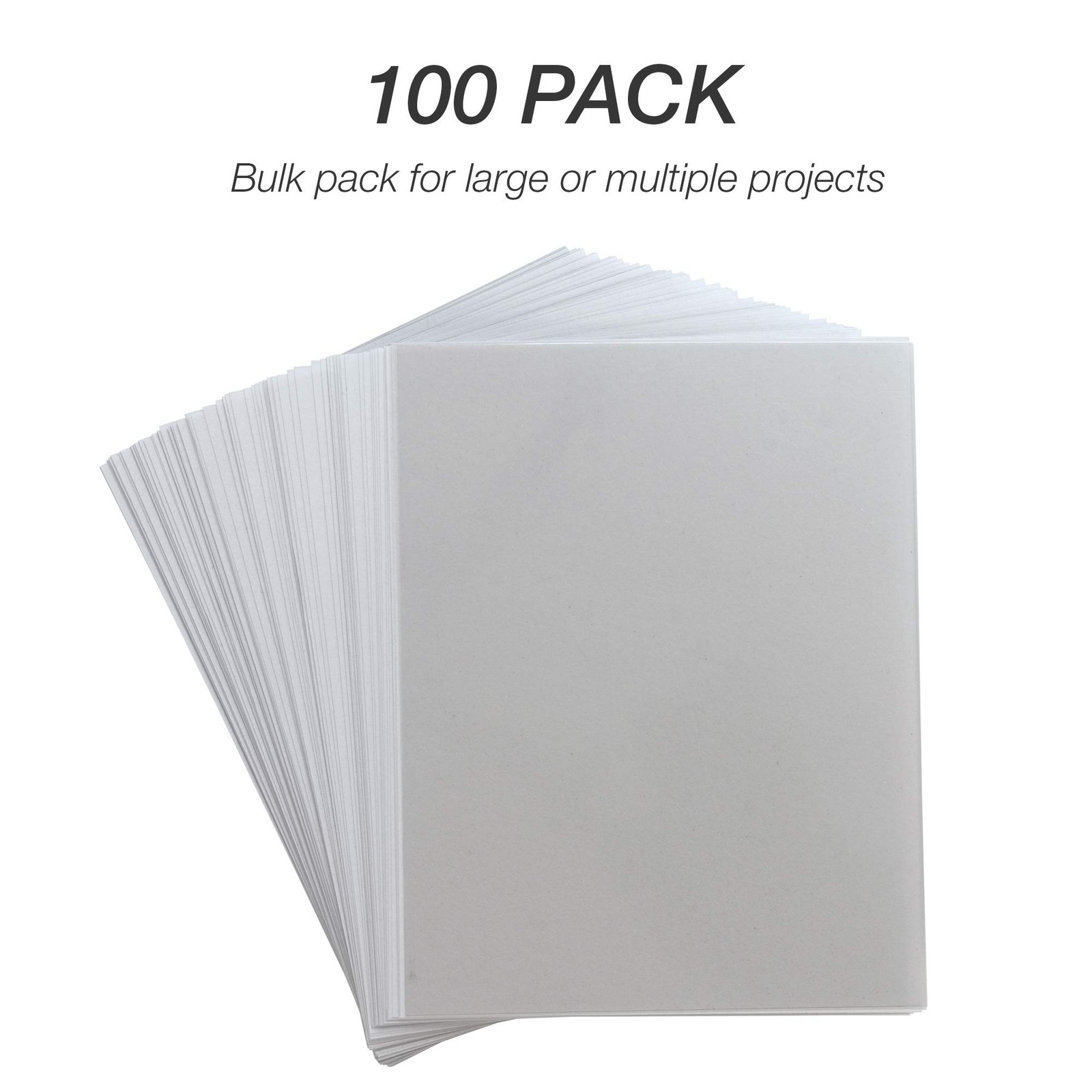 Clear Write On Transparency Film 100 Pack 8.5×11 Inch 5 mil Acetate Sheets