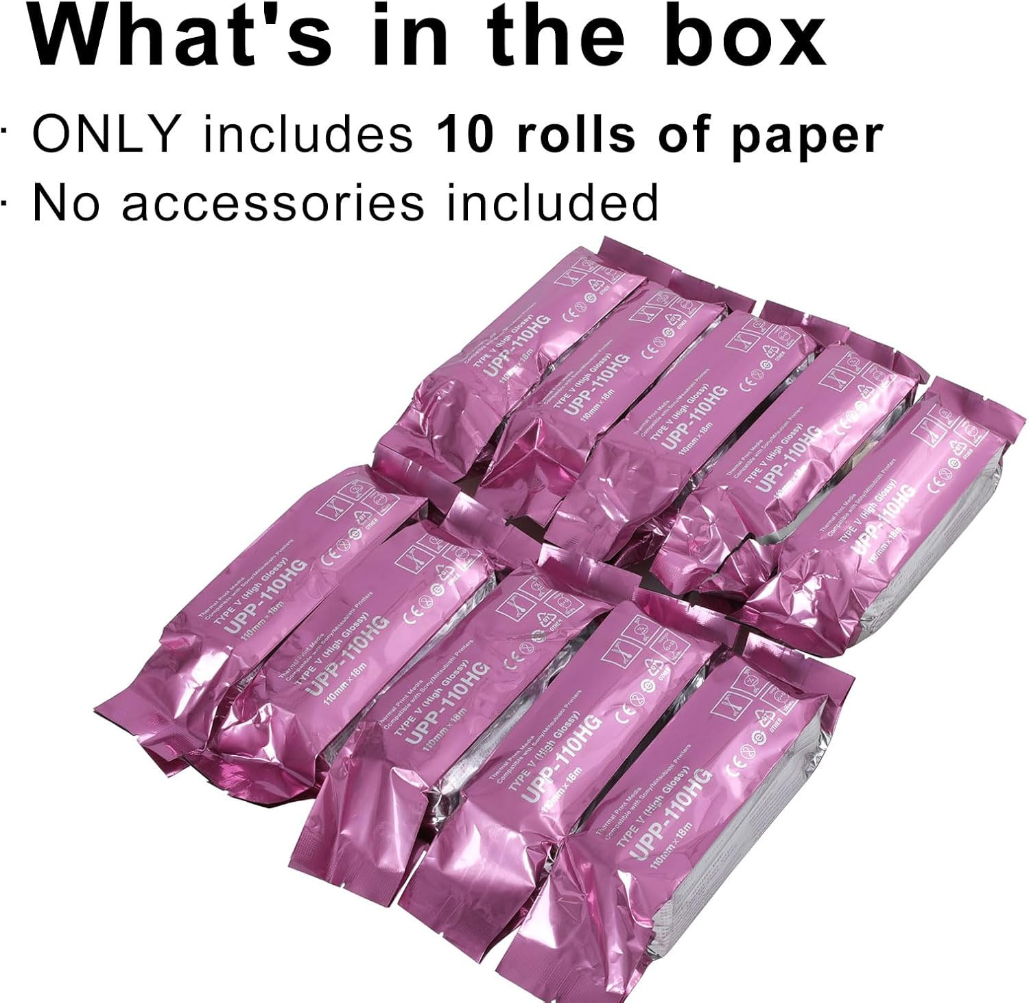 UPP-110HG Ultrasound Thermal Paper, High Gloss 110 Film for Sony/Mitsubishi Prin