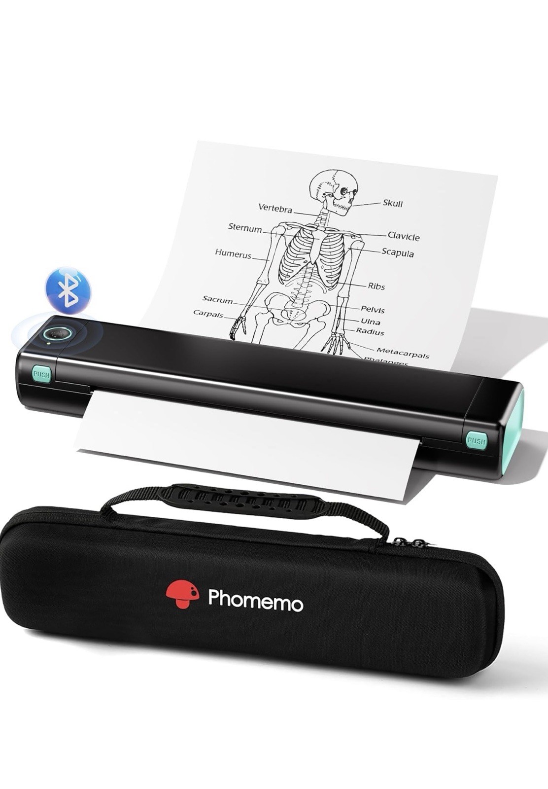 Phomemo M08F Wireless Bluetooth Portable Thermal A4 Printers with Carry Case lot