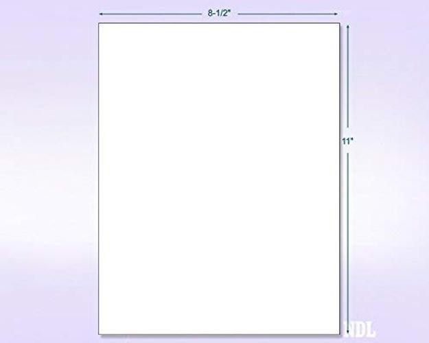 – 8-1/2 x 11″ Neon 8.5″ x 11″ – 1 Per Page | 25 Labels Orange Fluorescent