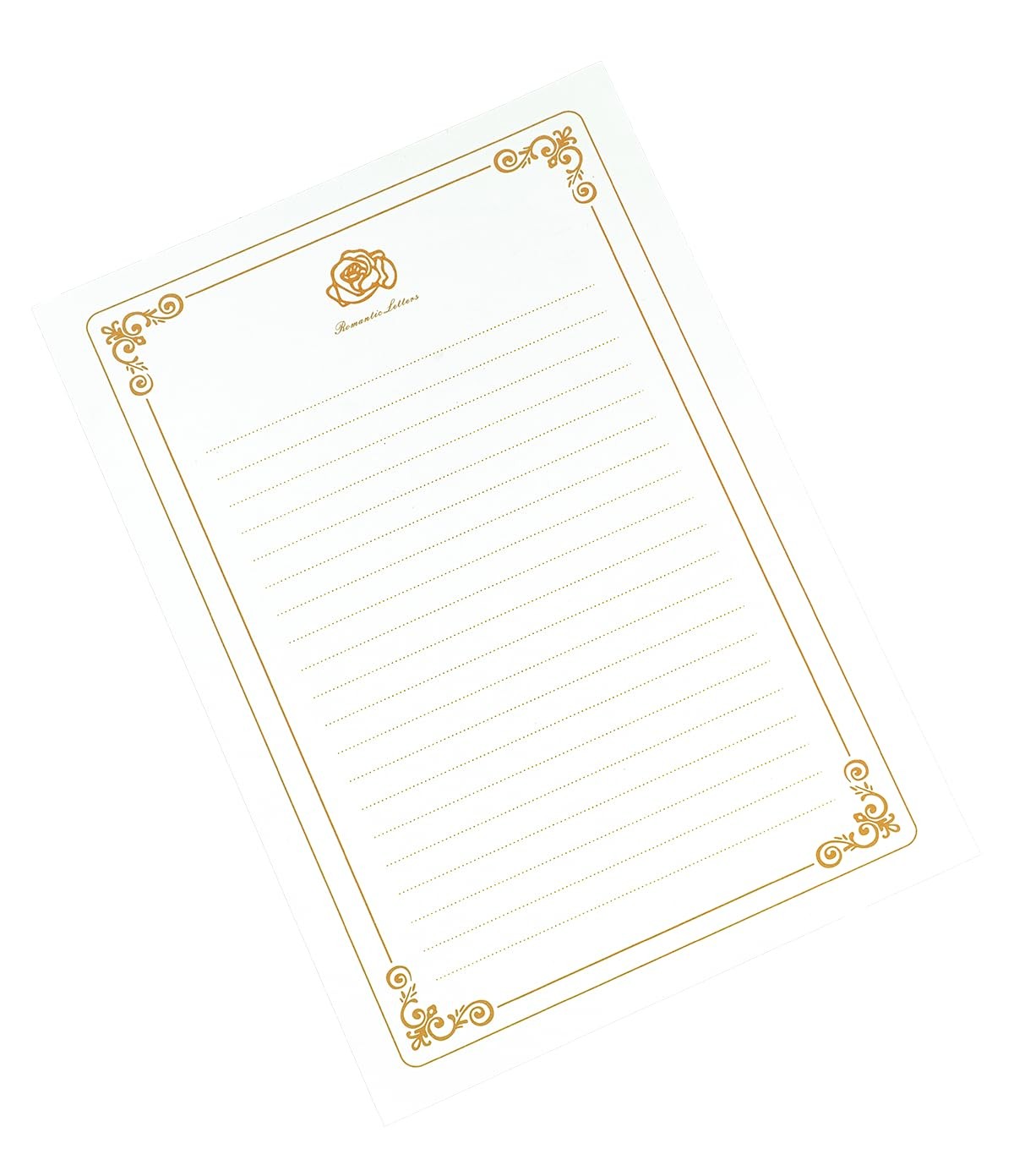 Romantic Littles 62Pcs Rose Gold Letter Writing Stationery Set – 50 A4 Vintag…