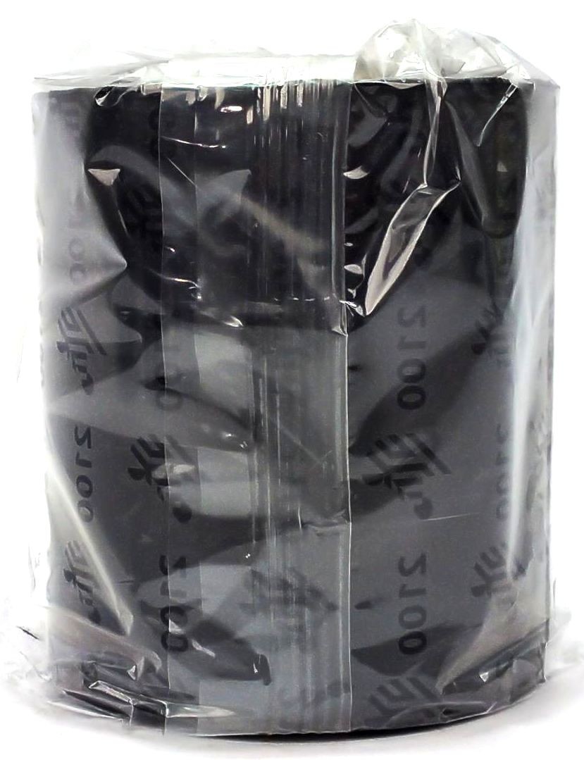 Zebra Wax Ribbons 80mm x 450m 2100 Series 02100BK08045 Black Genuine – 4 Rolls