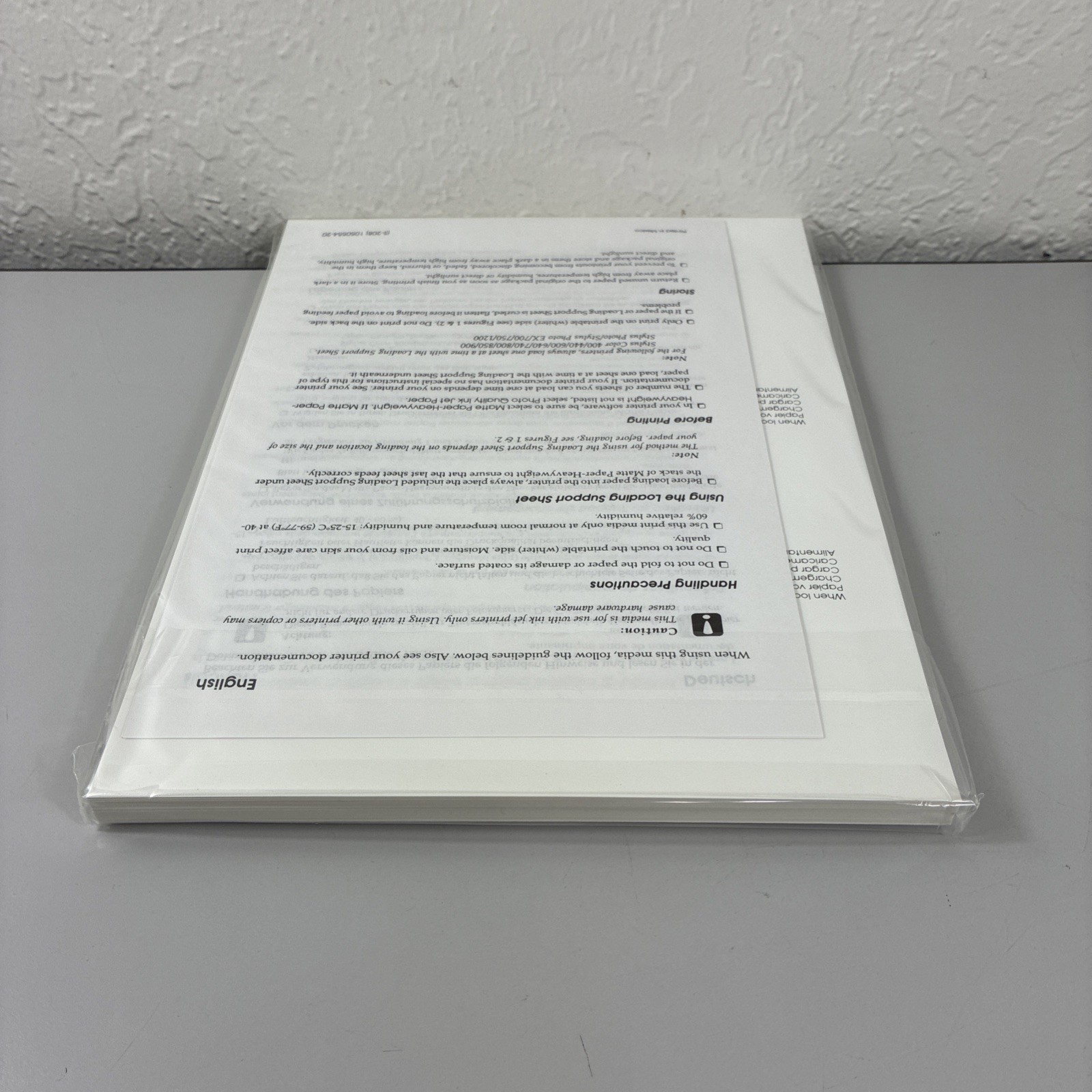 Epson S041257 Ink Jet Printer Matte Paper Heavyweight 50 Sheets Non-Glare Finish