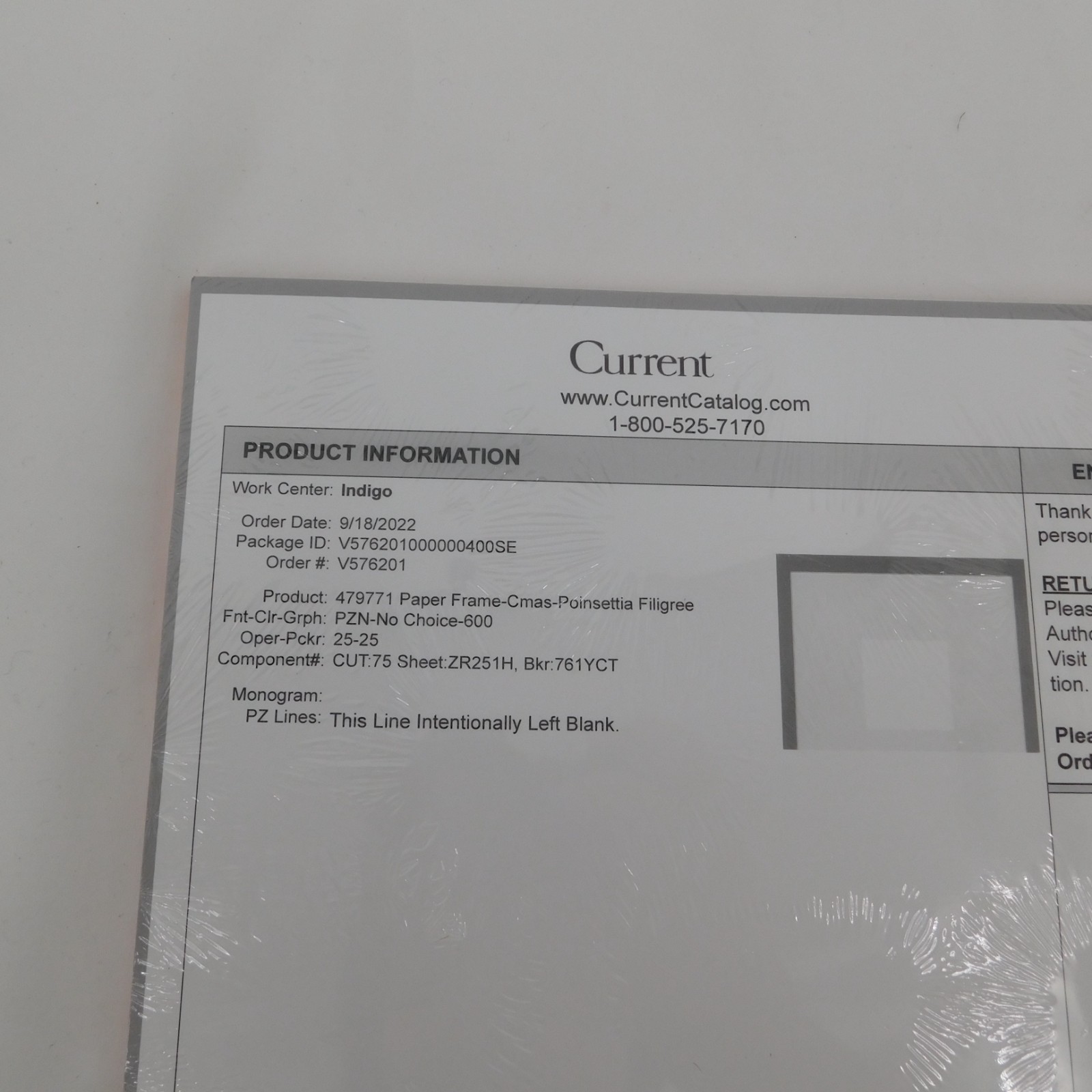Current Christmas Computer Paper Frame Poinsettia Filigree 25 Sheets New in Pack