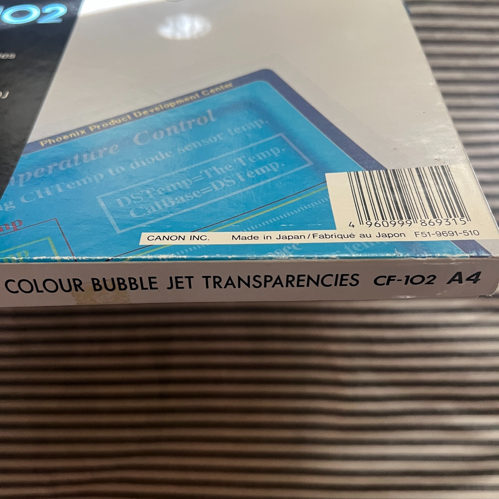 Unopened 50 Canon CF-102 Color Bubble Jet Transparencies BJC-600 & 4000 Series
