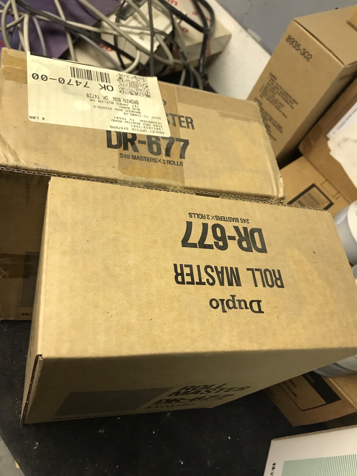 Duplo Roll Master DR-677 Genuine OEM 245 Mastersx2Rolls per box DP3100 DP3300