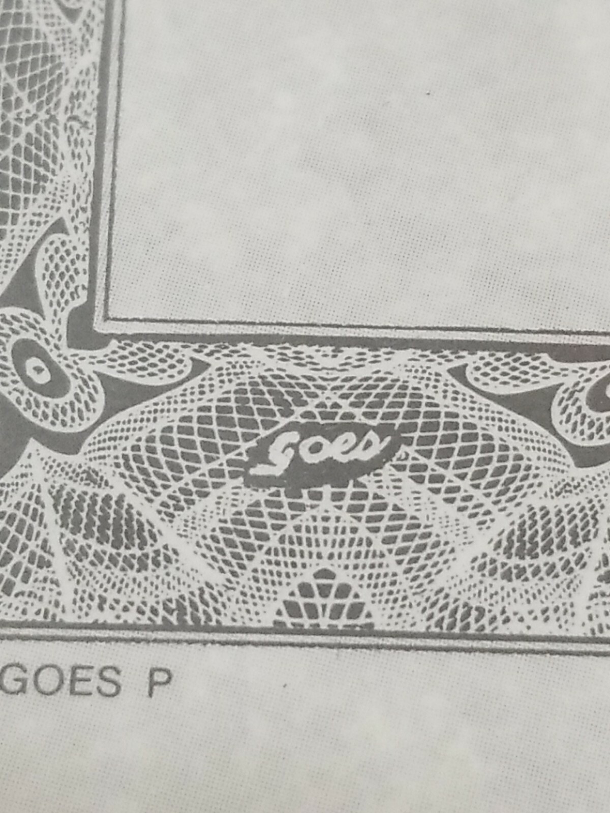 Ream Of 500 1989 GOES Parchment Border Blank Certificate P Black X411106 USA
