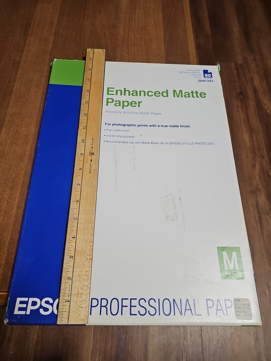 Epson S041343 11-3/4″ x 16-1/2″ Presentation Paper – Matte White Partial 28 Pgs