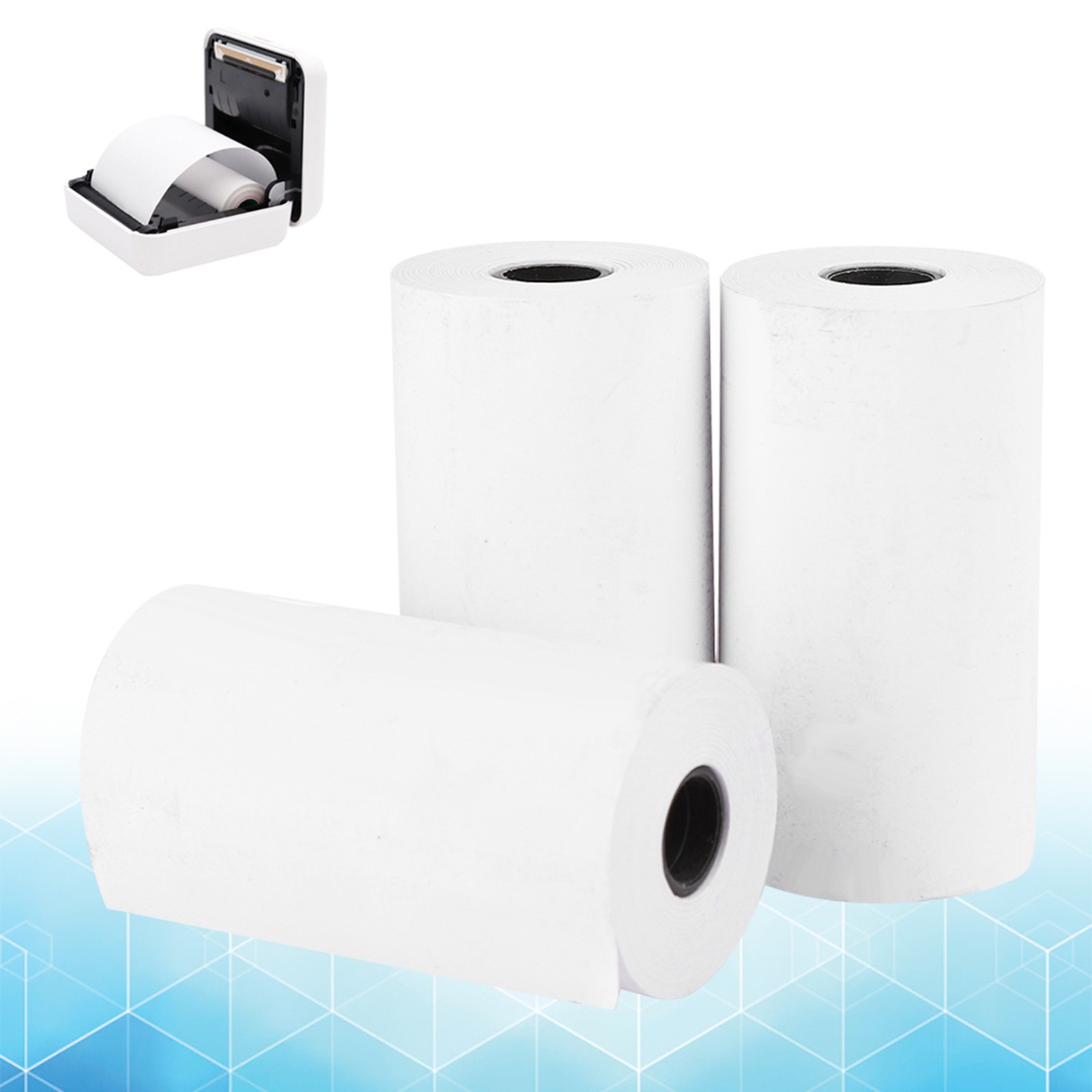 3PCs Thermal Paper Printing Machine Accessories Waterproof 57MM For Peripage