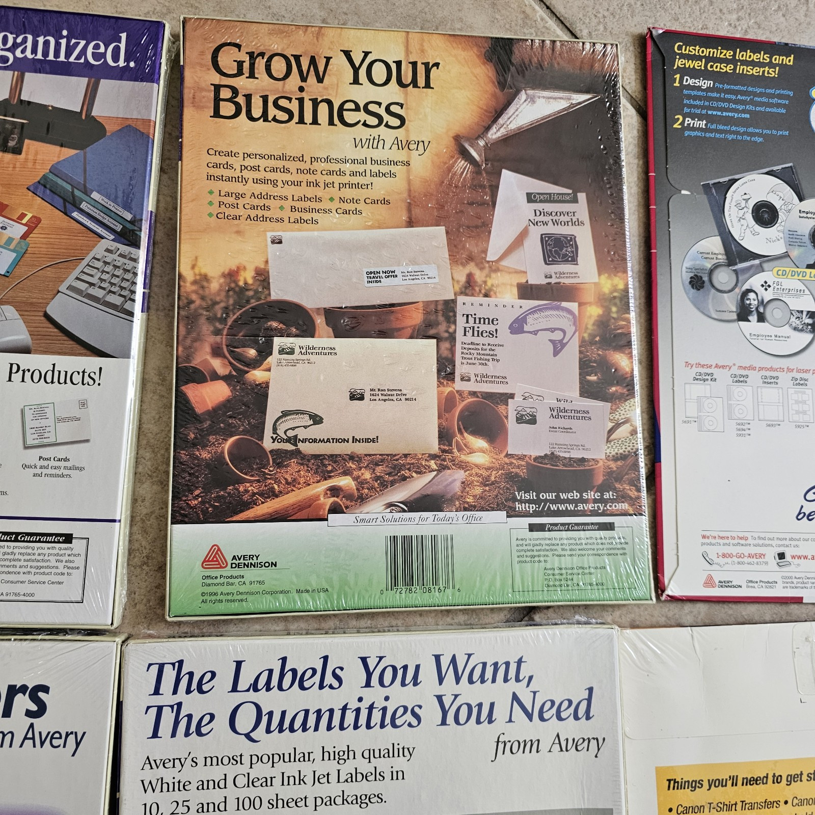 Avery Ink Jet Labels, CD Labels and Canon Iron-On Transfer Paper