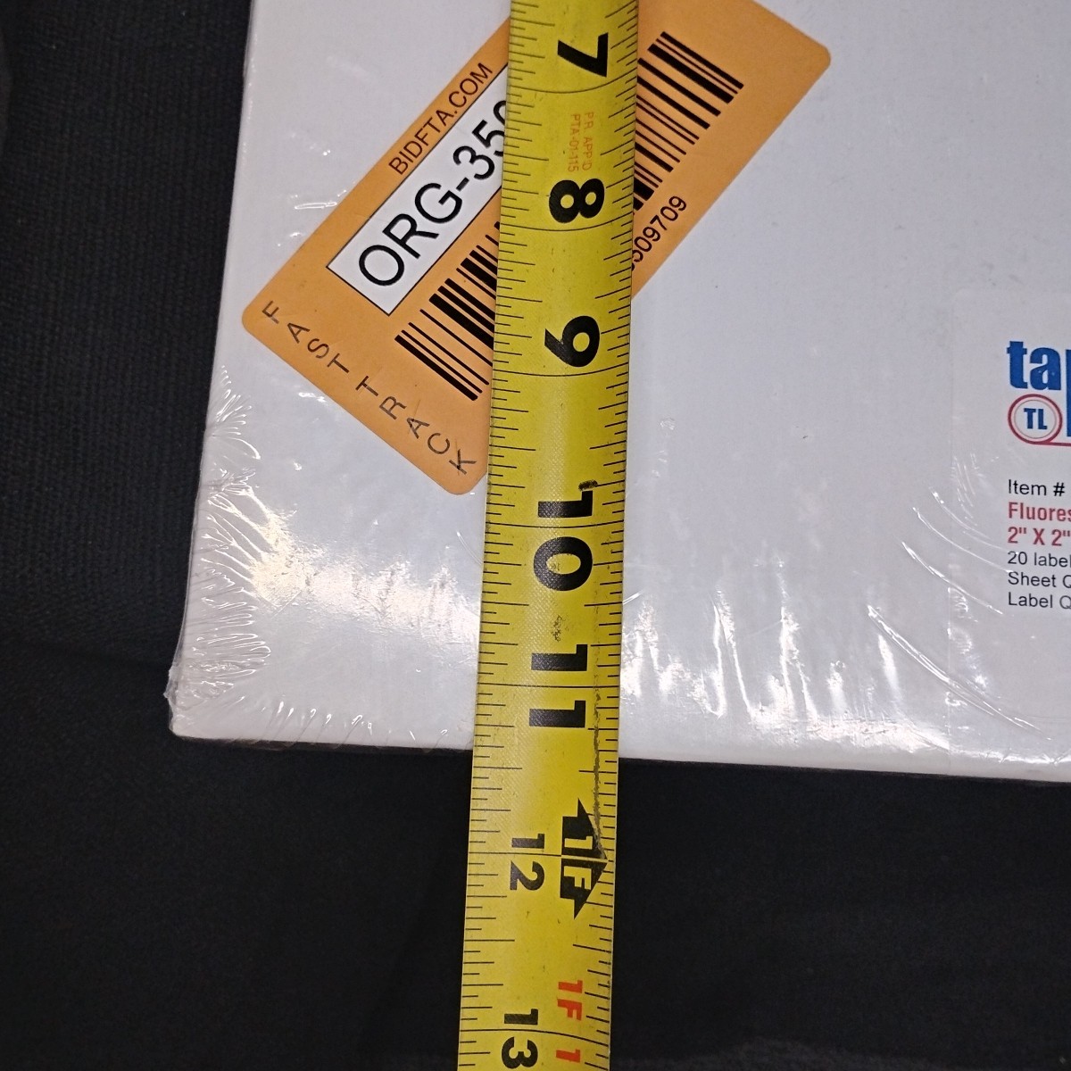 2,000-Count Tape Logic LL1720R Flourescent Orange 2″ x 2″ Labels