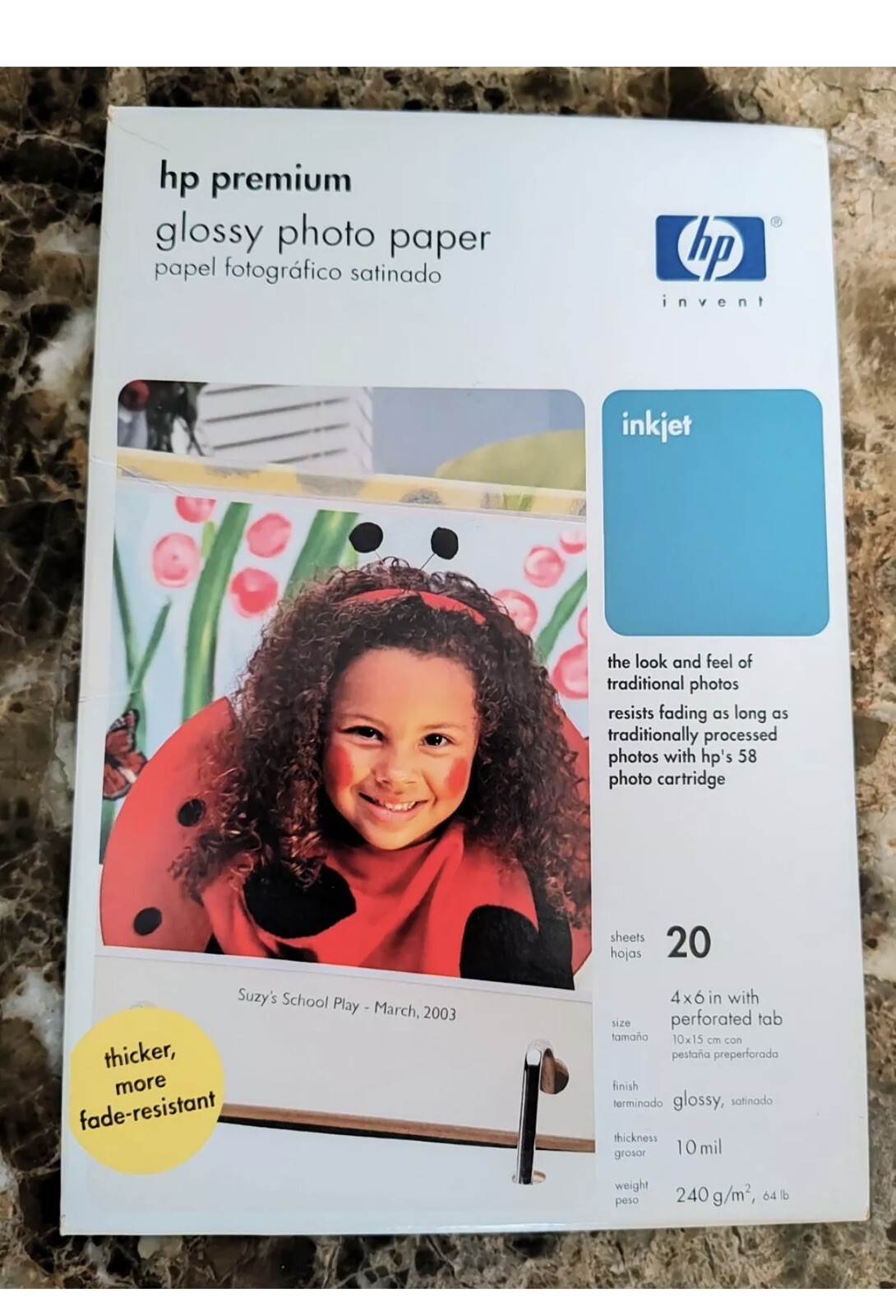 HP Premium Glossy Photo Paper 4″x6″ Inkjet Printing #Q1988A 10-packs Of 20