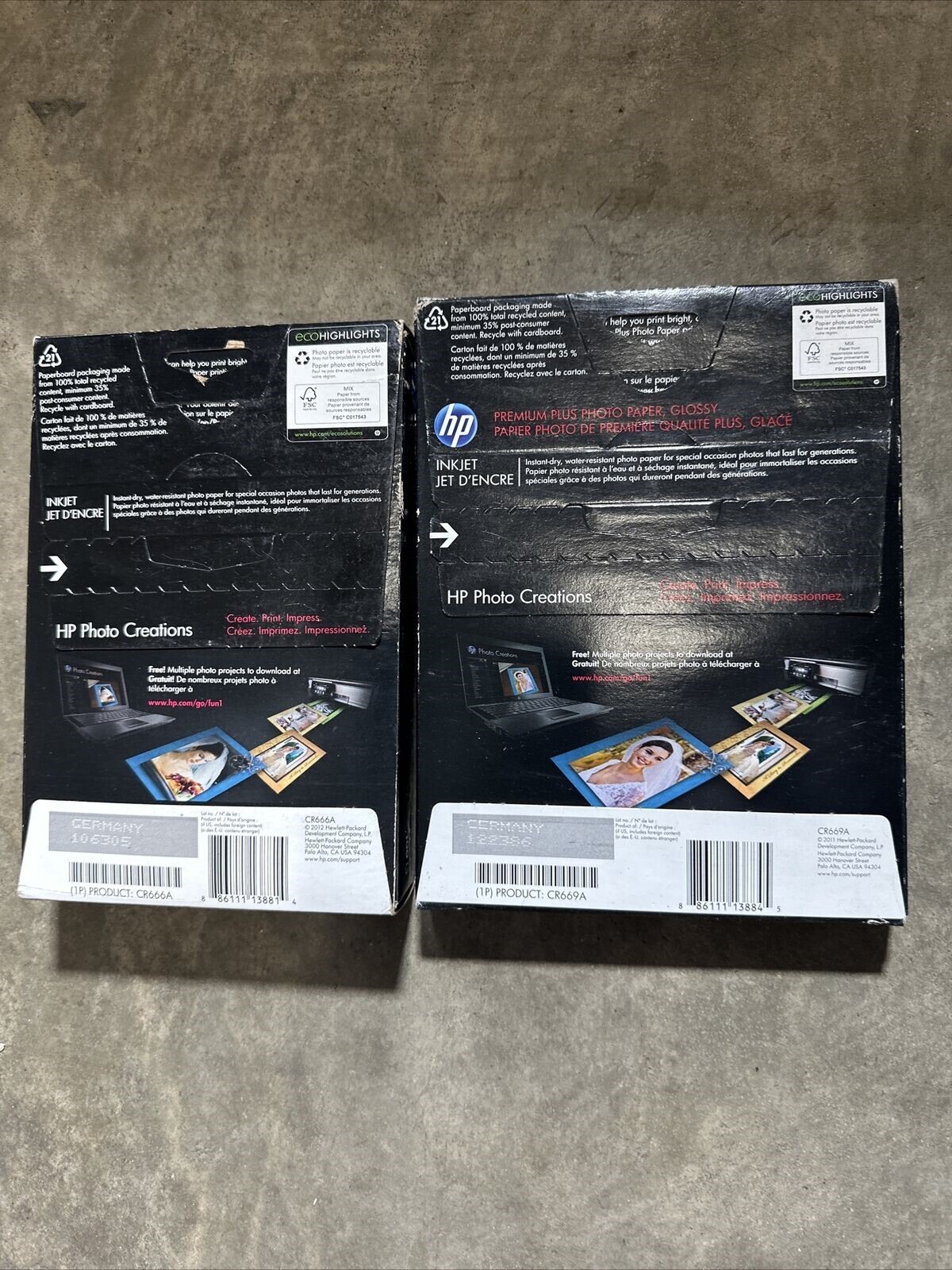 HP Premium Plus Photo Paper For Inkjet Print CR666A 4″ x 6″ 160 Sheets New