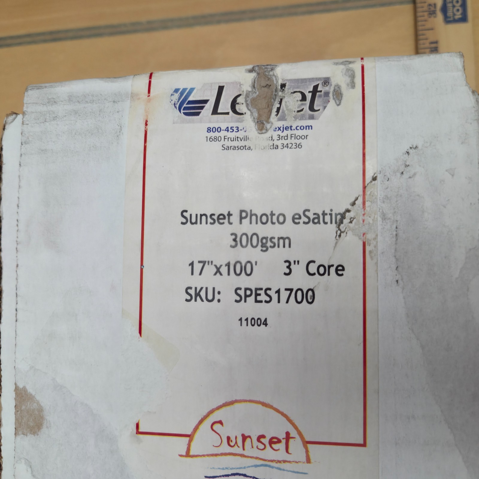 Roll LexJet Sunset Photo eSatin 300 gsm, 17″ x 100′ SKU SPES1700