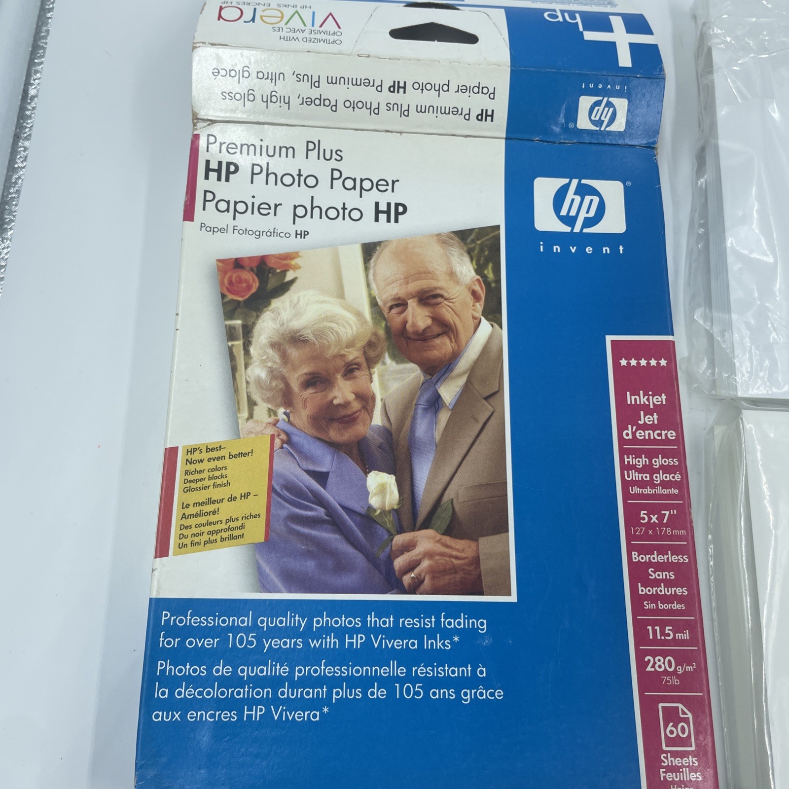 High Gloss Photo Paper HP Premium Plus 54 Sheets 5×7 + 27 Sheets 6×4 – For HP