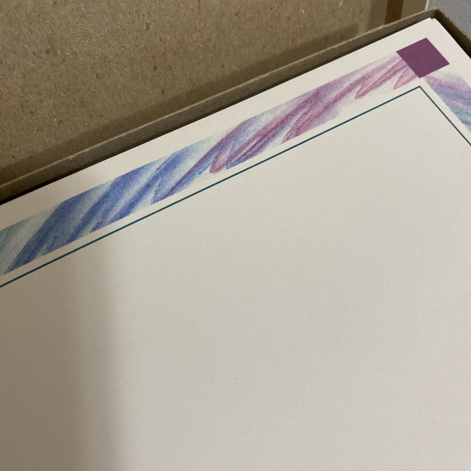 Vintage Paper 1980s Graphic Border Trim Printerthi 100 Pieces 11 Inch X 8.5 Inch