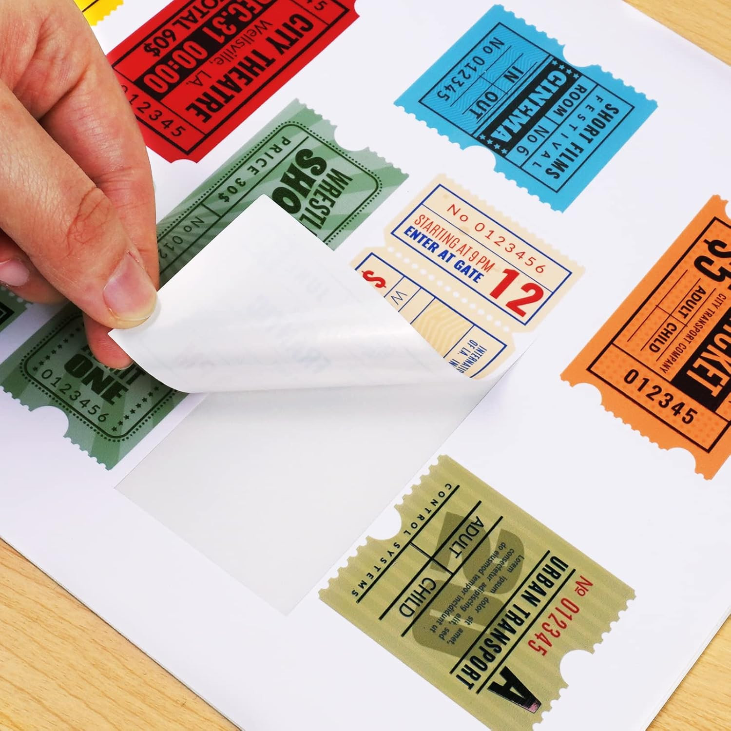 Lzerking Printable Vinyl Sticker Paper for Inkjet Printer 100 Sheets Matte White