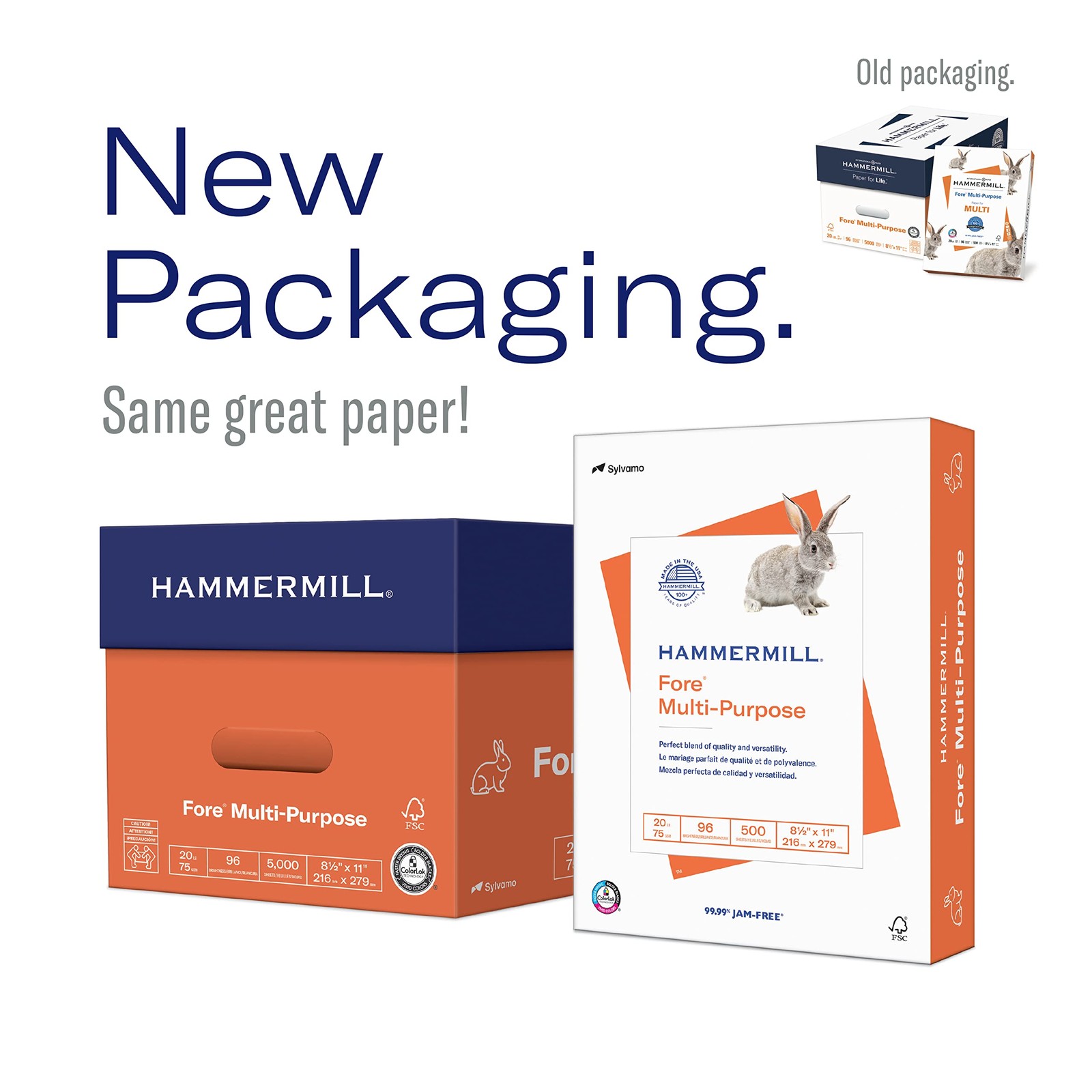 Hammermill 24lb Copy Paper 10 Reams 5000 Sheets White Multipurpose Printing P…