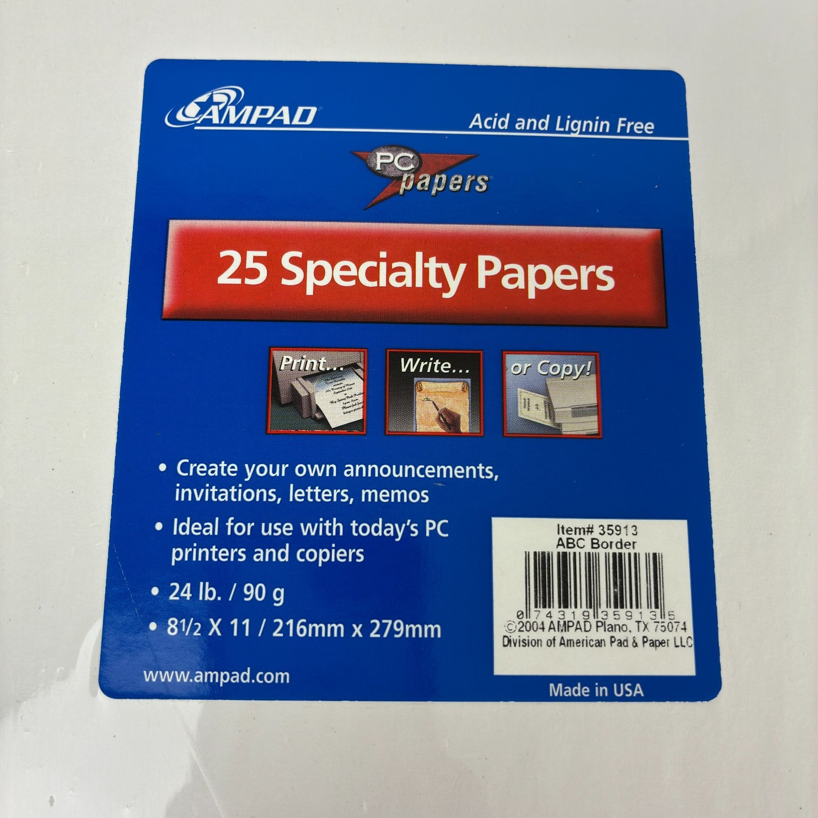 Decorative Border Printer Paper Lot 82 Sheets 8.5 x 11 Letterhead Packs