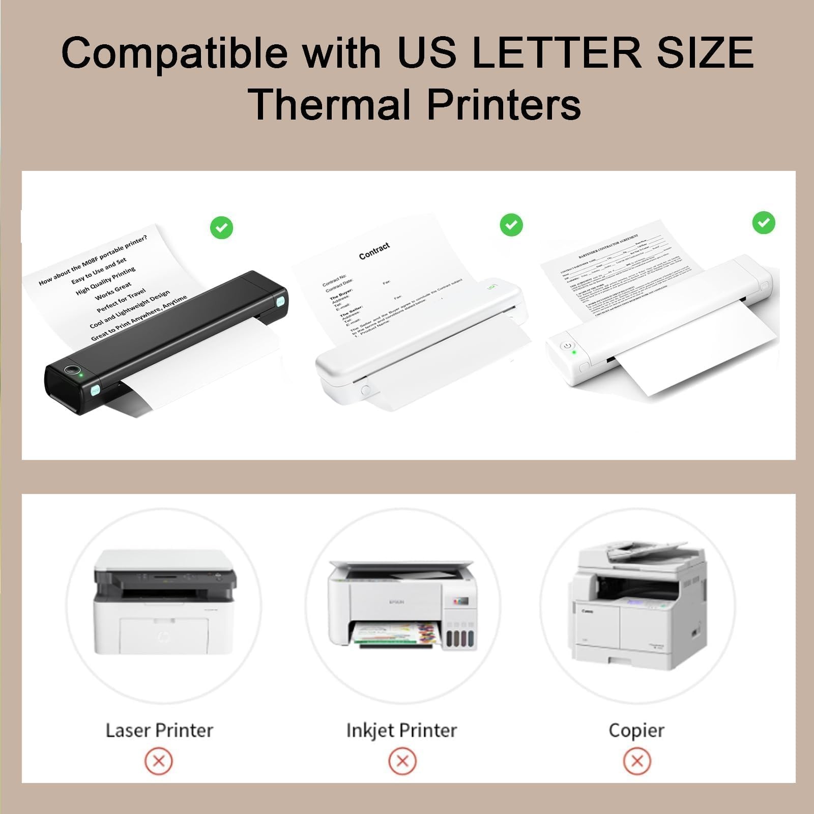200 Sheets A4 Thermal Paper, 8.27×11.69′ Paper(210 200 Sheets, white