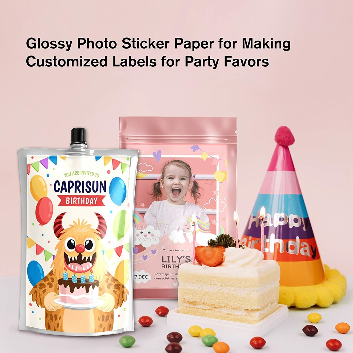 220 Sheets Koala Photo Paper 8.5×11 Glossy + Sticker Paper for Inkjet Printers