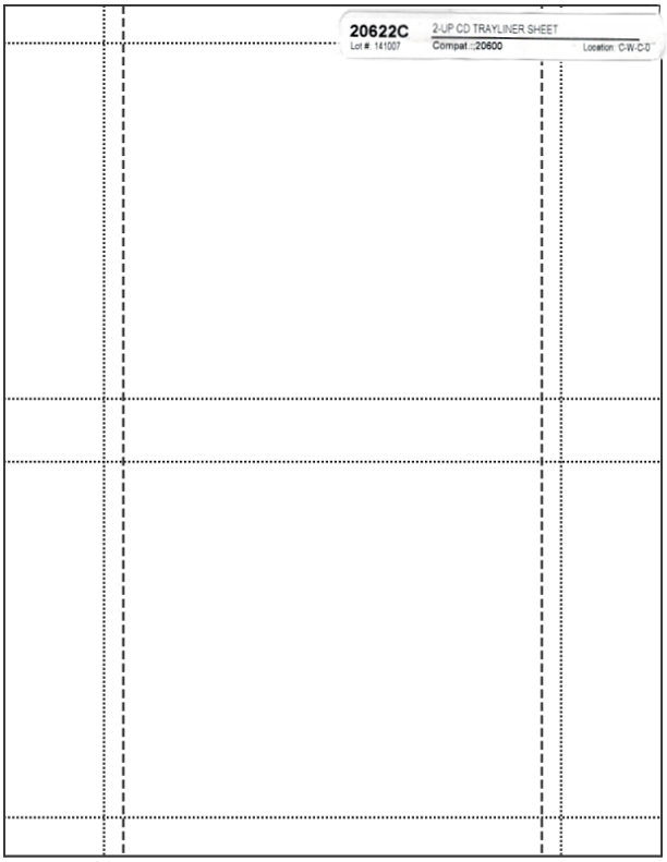 2000-Pak (1000 sheets) MATTE FINISH Jewel Case BACK TRAY Inserts (inkjet/laser)