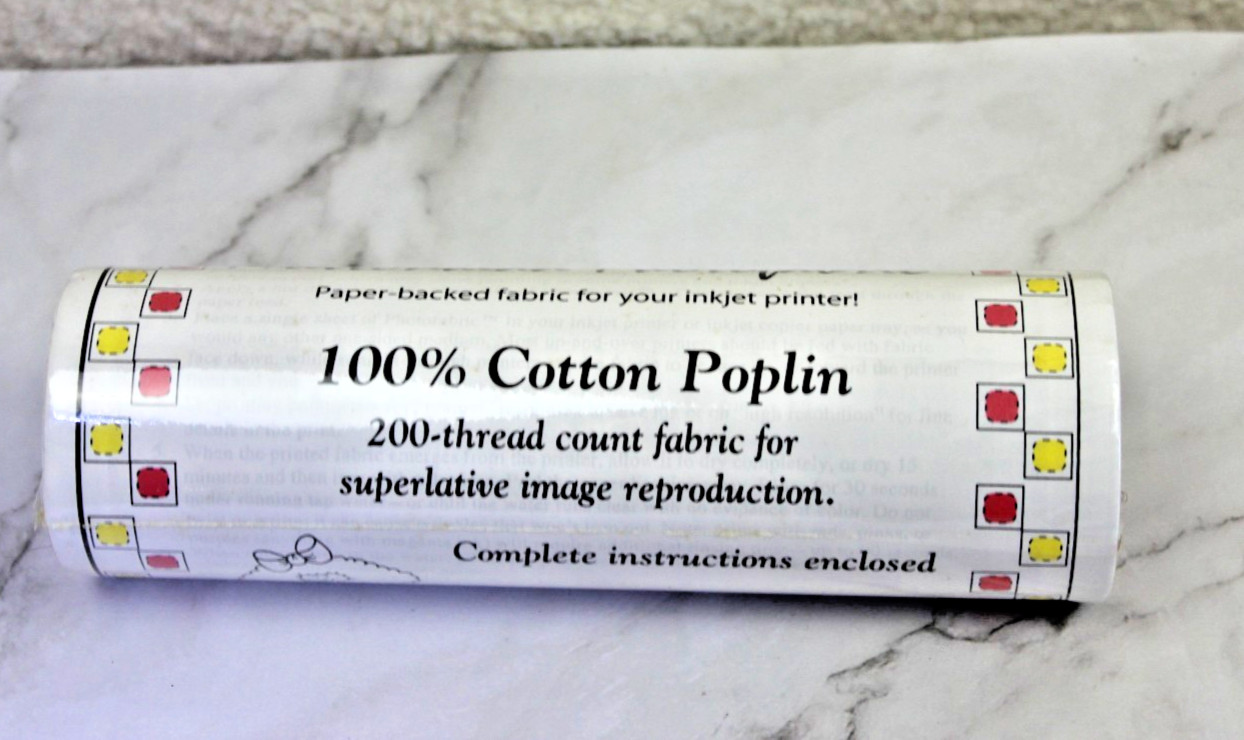 Muttonhead Photofabric 100% Printable Cotton Poplin for Inkjet Printer 8″x120″