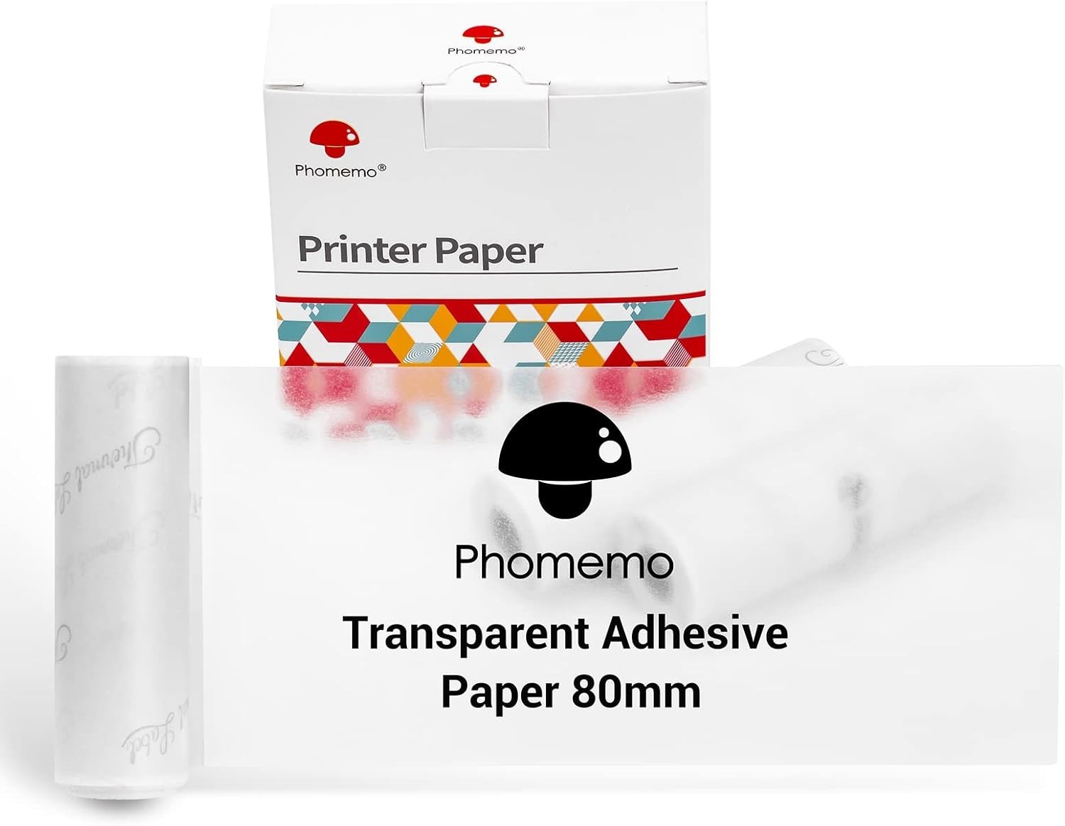 Versatile Transparent Thermal Paper 77mm – 3 Rolls, Ideal for Crafts & More